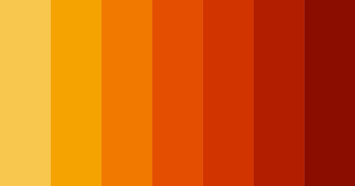 Download bold orange color palette PNG image (landscape)