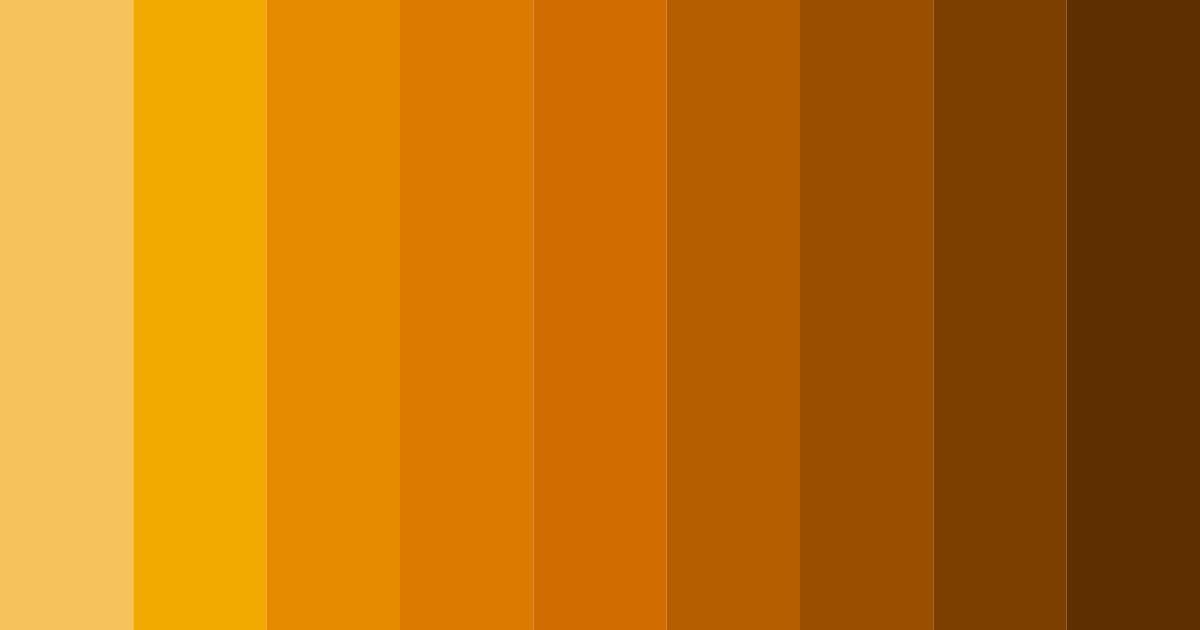 Download marigold shades color palette PNG image (landscape)