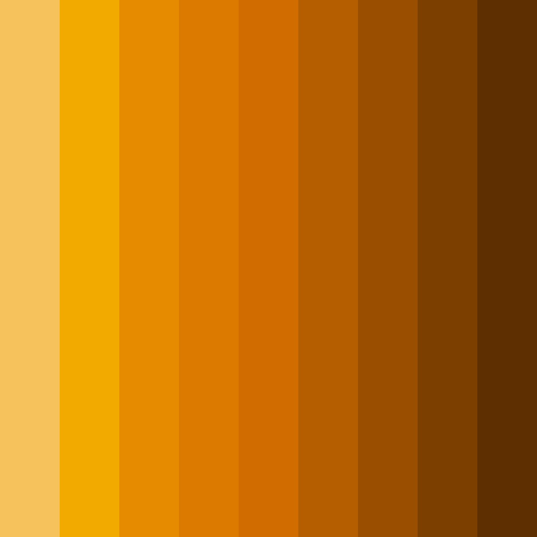 Download marigold shades color palette PNG image (square)