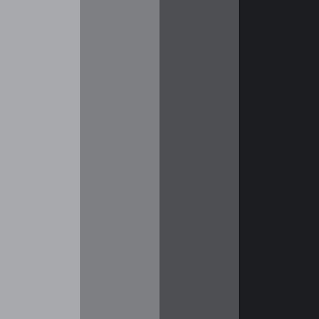 Download shades of charcoal black color palette PNG image (square)