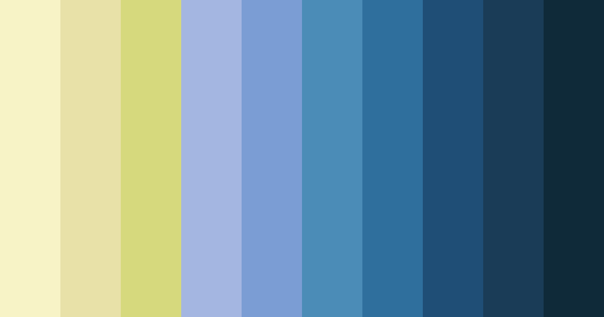 Download cloudy blue yellow color palette PNG image (landscape)