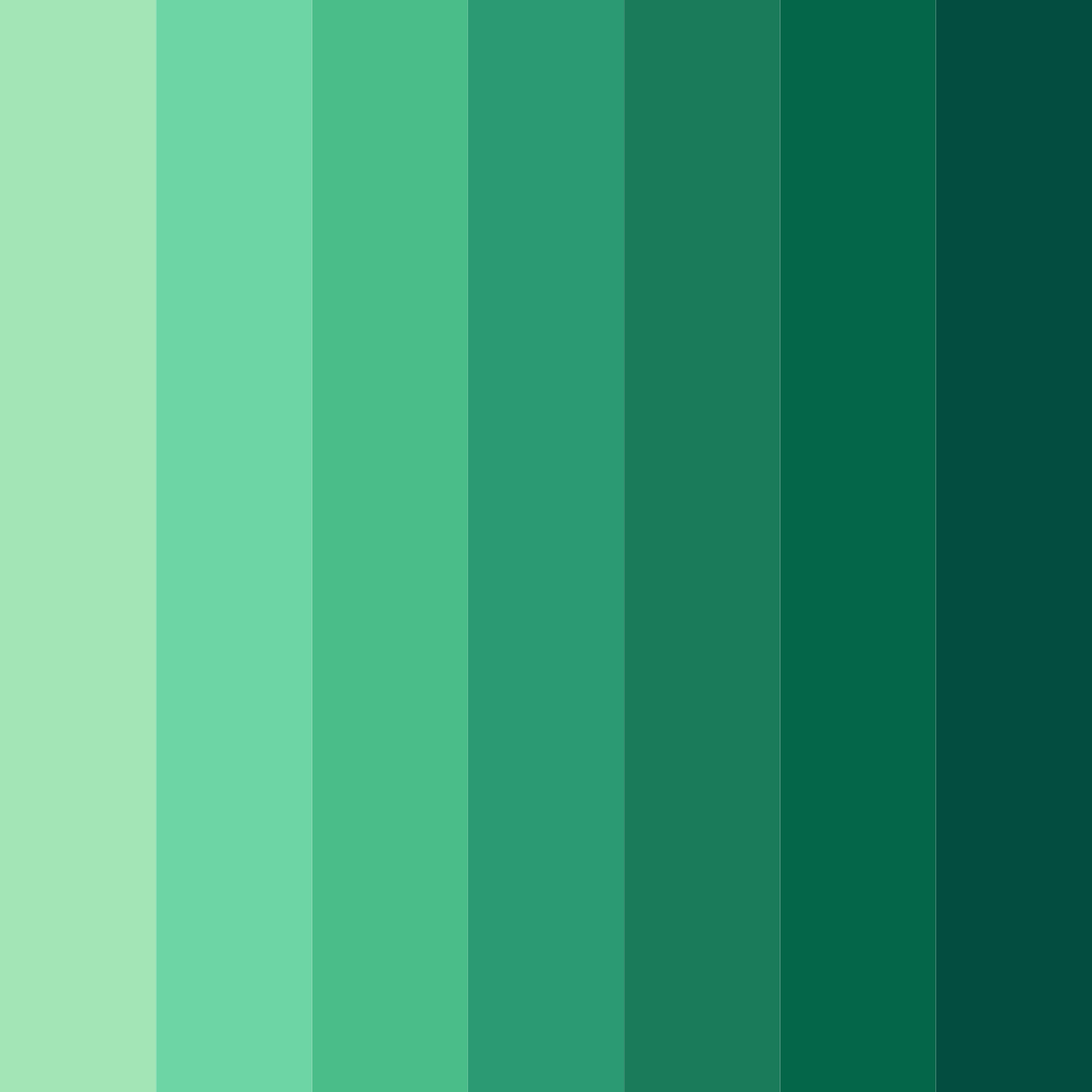 Download verdant breeze color palette PNG image (square)