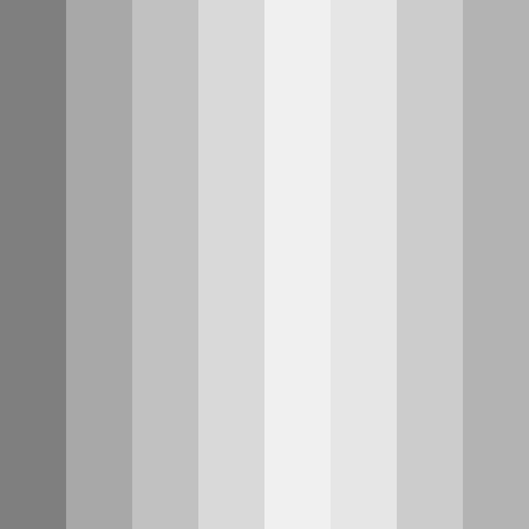Download shades of grey color palette PNG image (square)