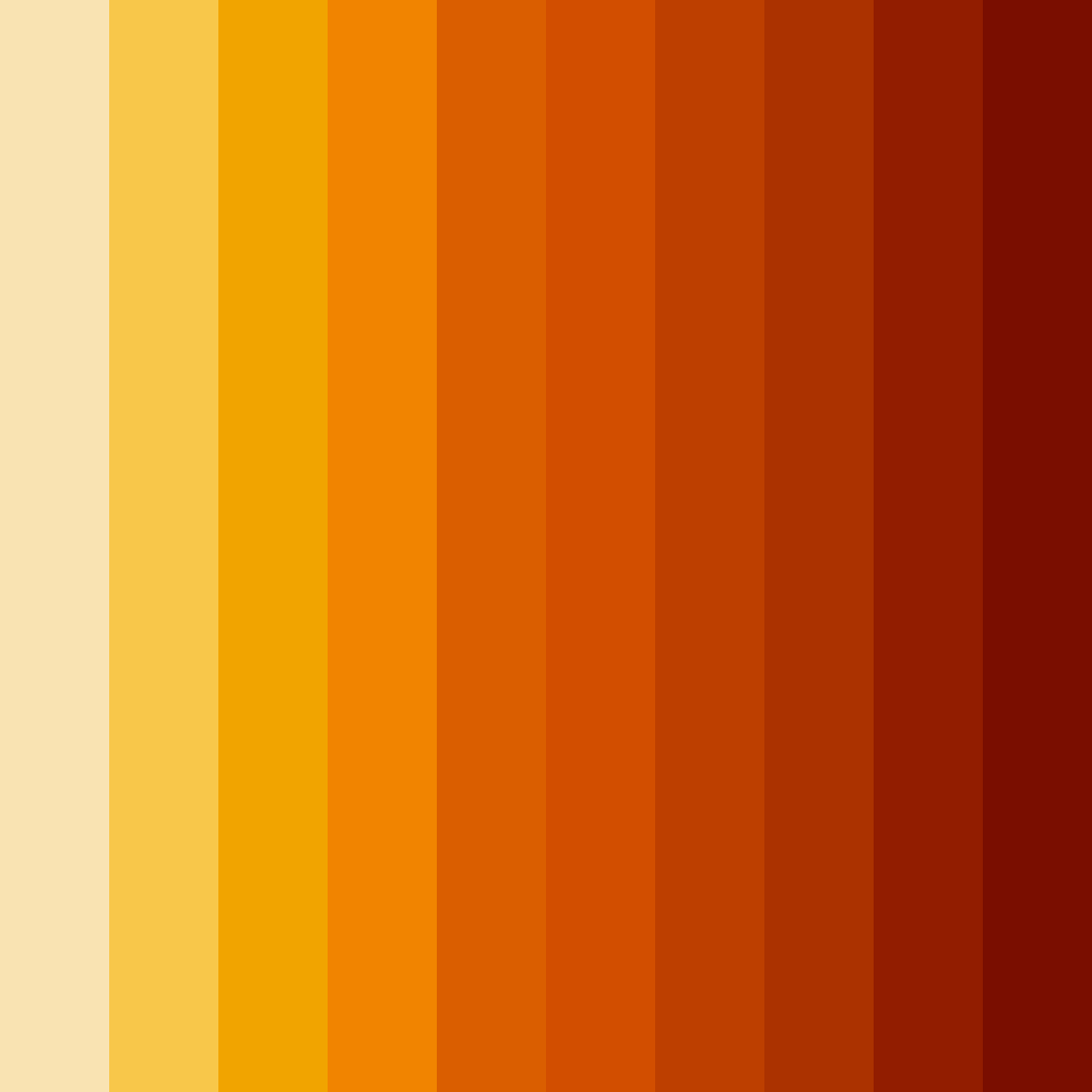 Download sunset blaze color palette PNG image (square)