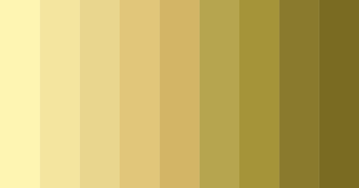 Download muted yellow color palette PNG image (landscape)