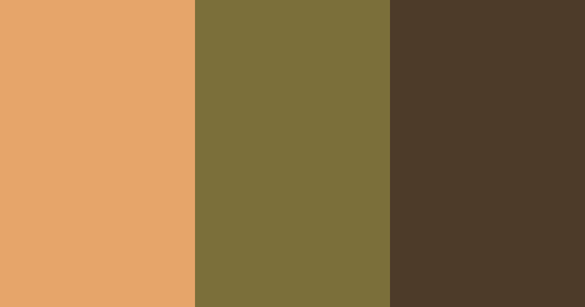 Download copper olive color palette PNG image (landscape)