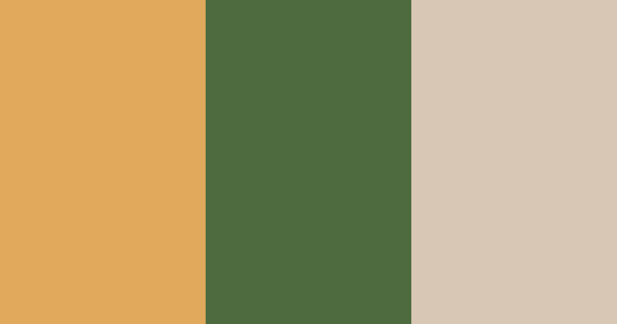 Download copper olive cream color palette PNG image (landscape)