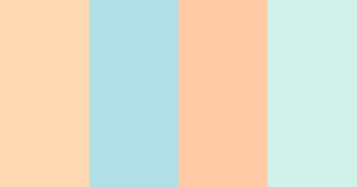 Download peachy beach pastels color palette PNG image (landscape)