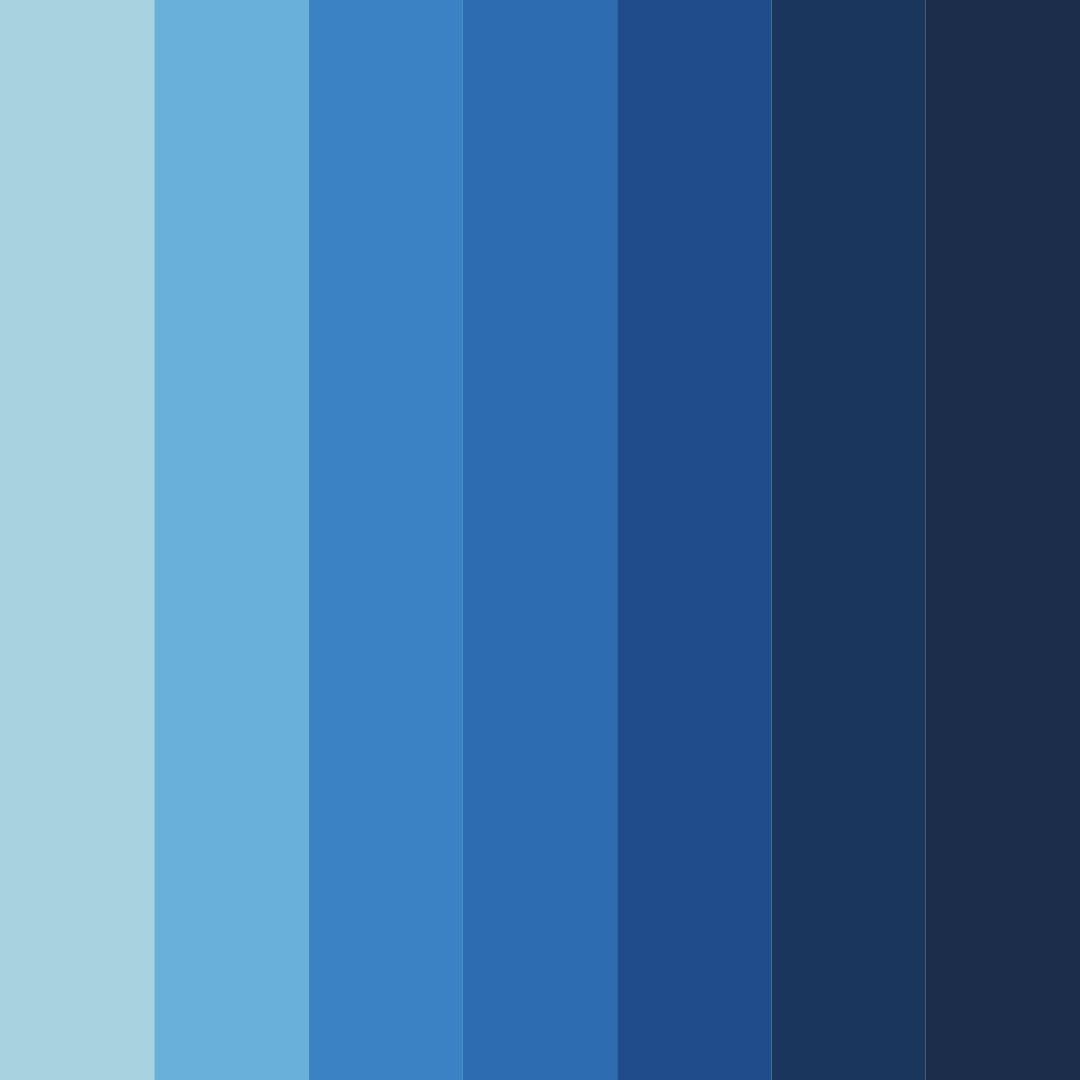 Download warm blue sky color palette PNG image (square)