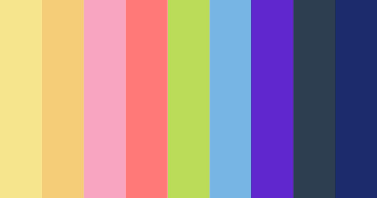 Download vibrant sunset color palette PNG image (landscape)