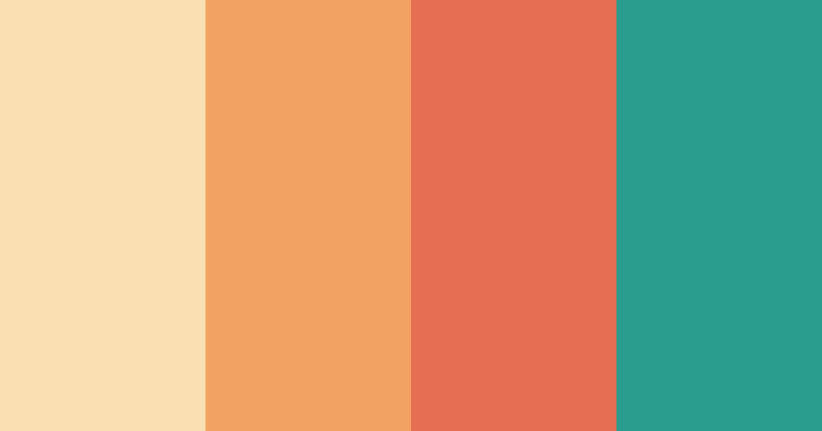 Download warm sunset color palette PNG image (landscape)