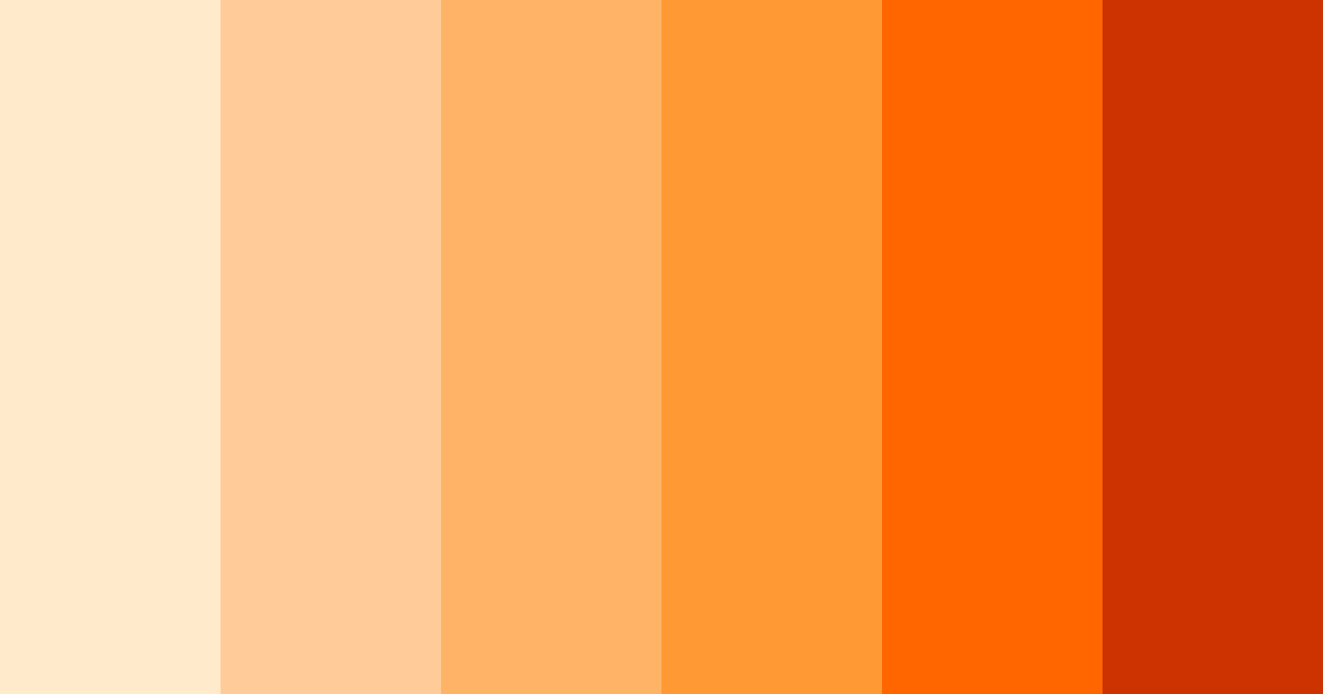 Download citrus sunset color palette PNG image (landscape)