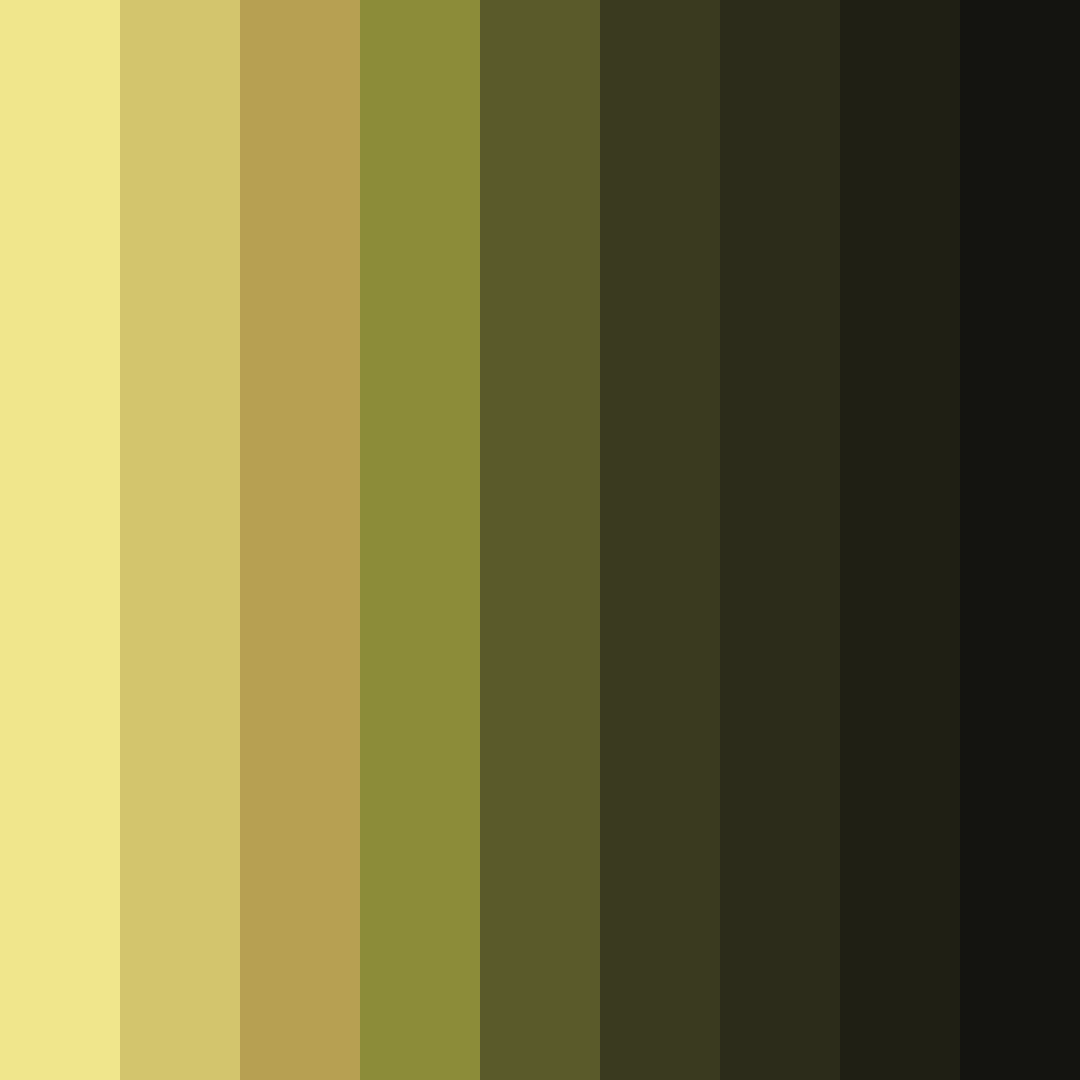 Download earthy olive color palette PNG image (square)