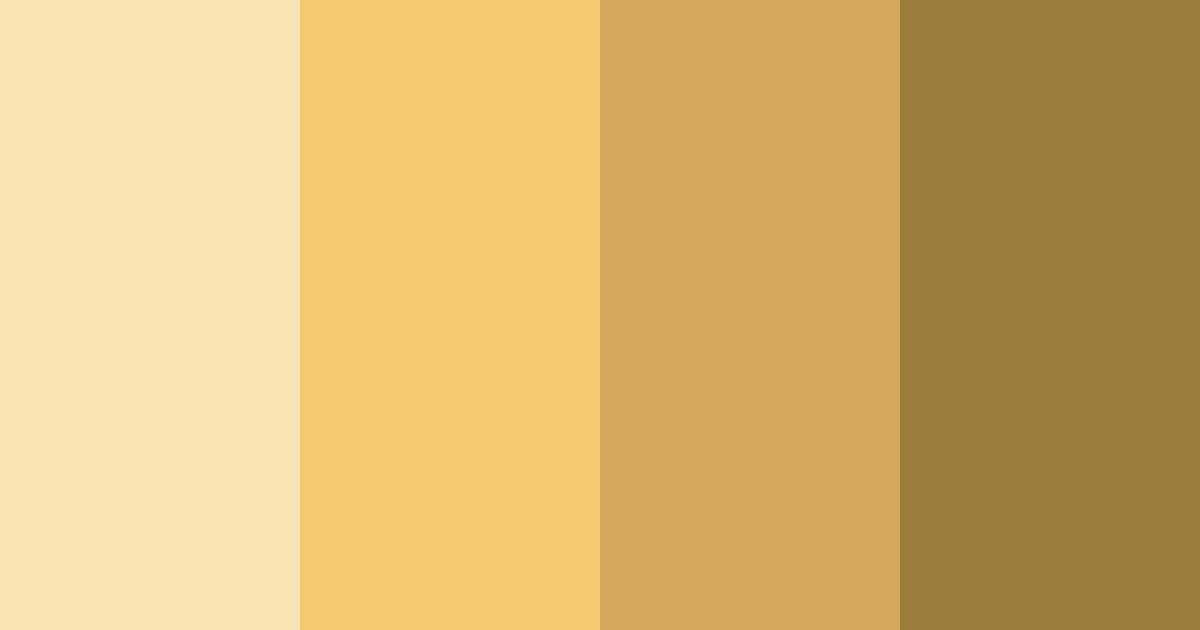 Download golden nectar color palette PNG image (landscape)