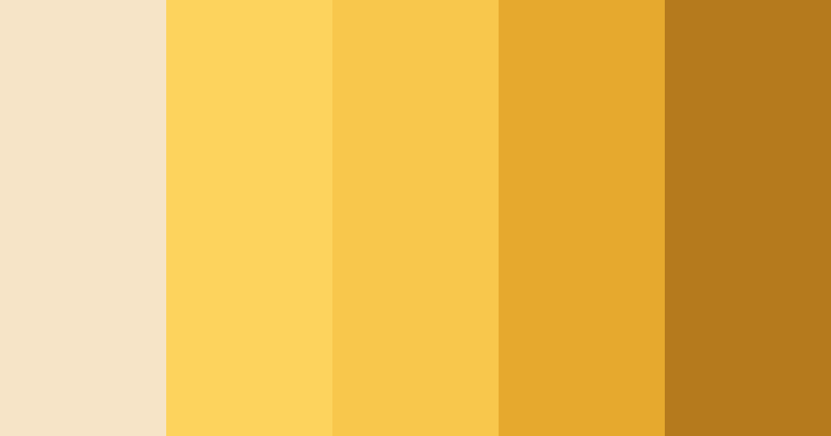 Download golden glow color palette PNG image (landscape)