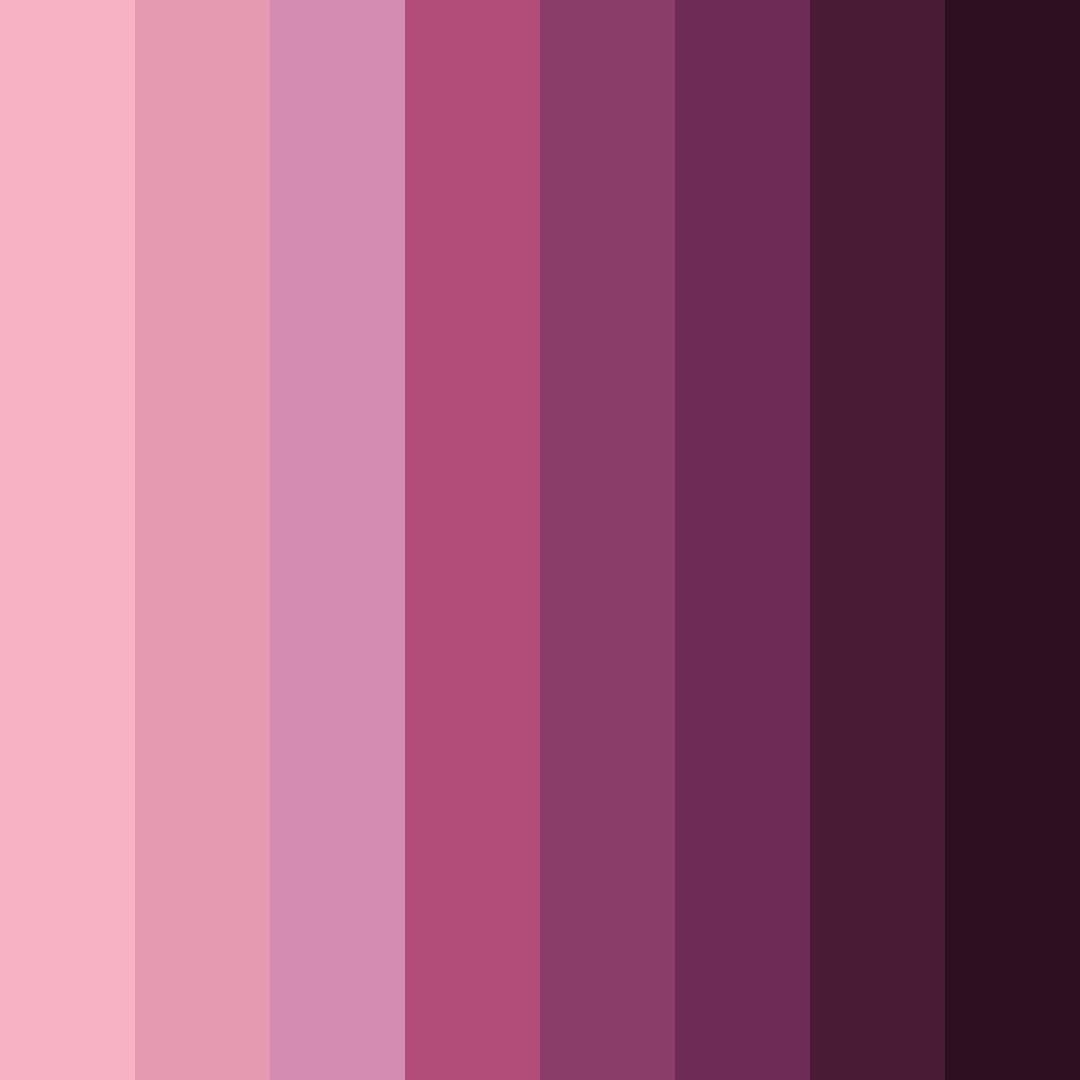 Download fuchsia shades color palette PNG image (square)