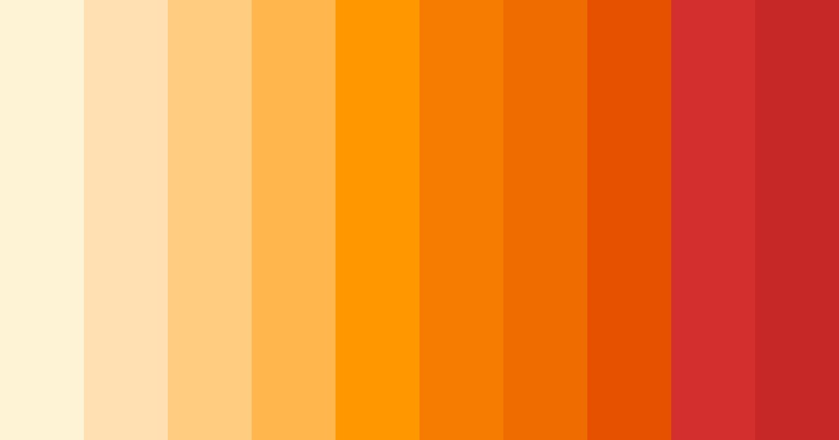 Download orange red color palette PNG image (landscape)