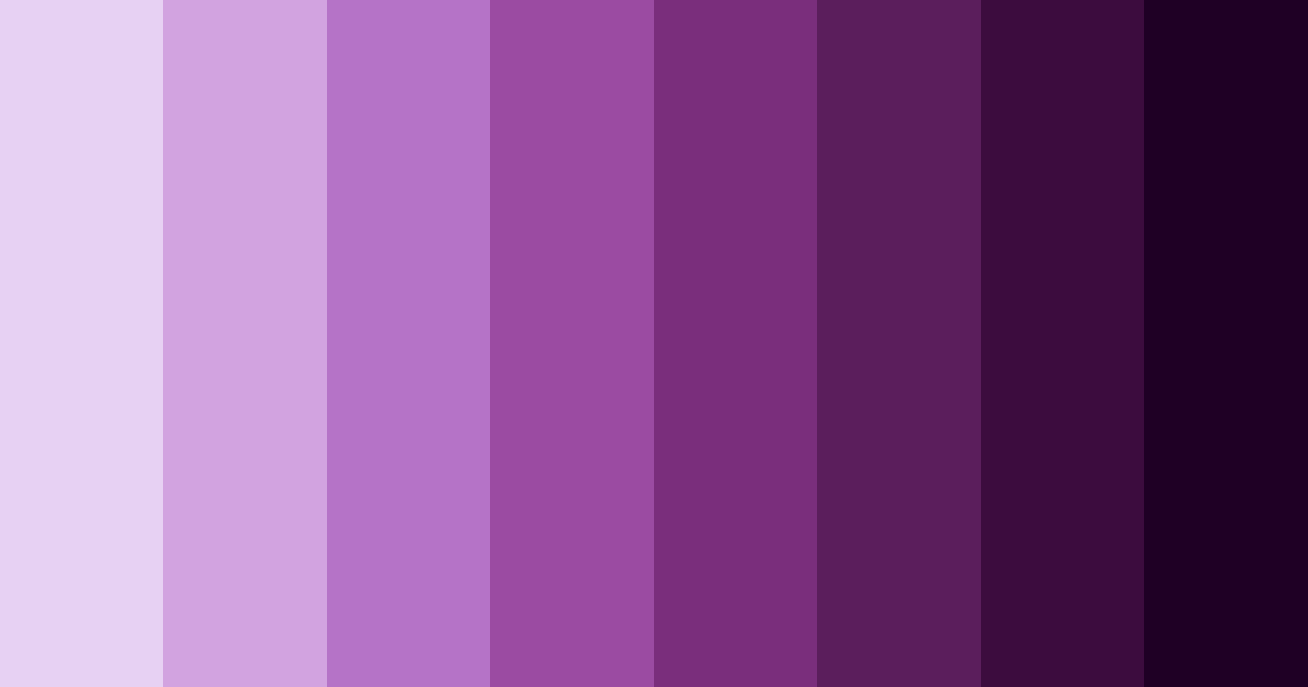 Download enchanted amethyst color palette PNG image (landscape)
