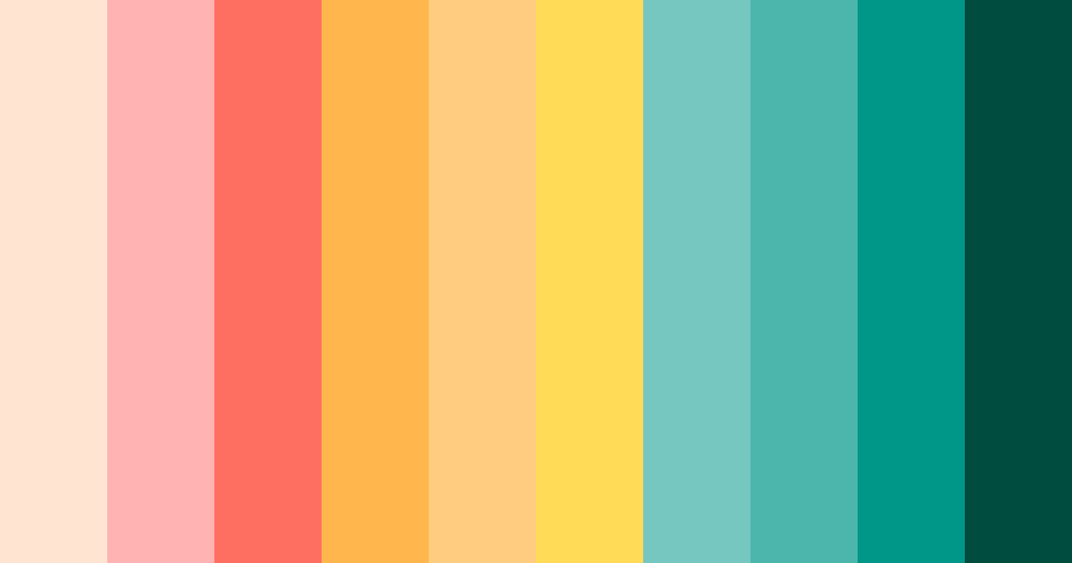 Download tropical orchard delight color palette PNG image (landscape)