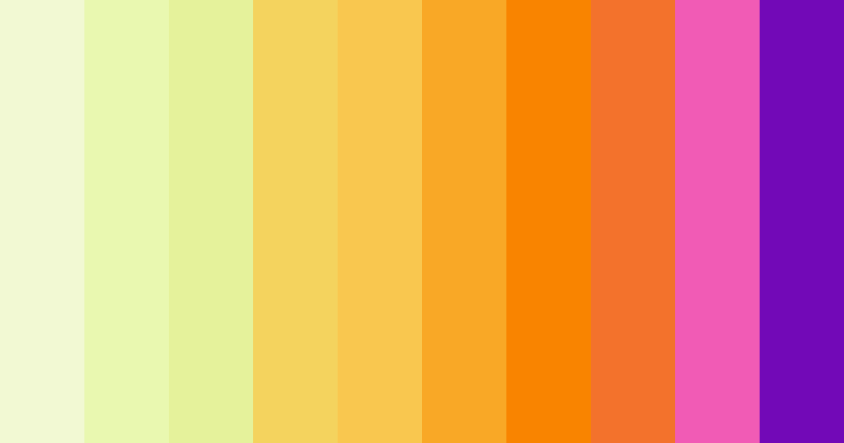 Download tropical orchard bliss color palette PNG image (landscape)