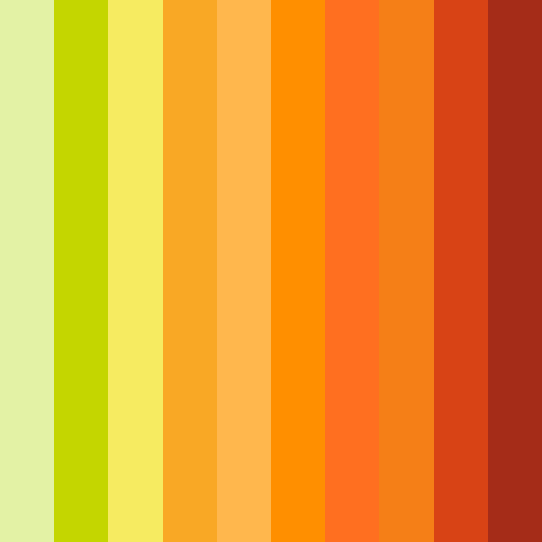 Download yellow orchard color palette PNG image (square)
