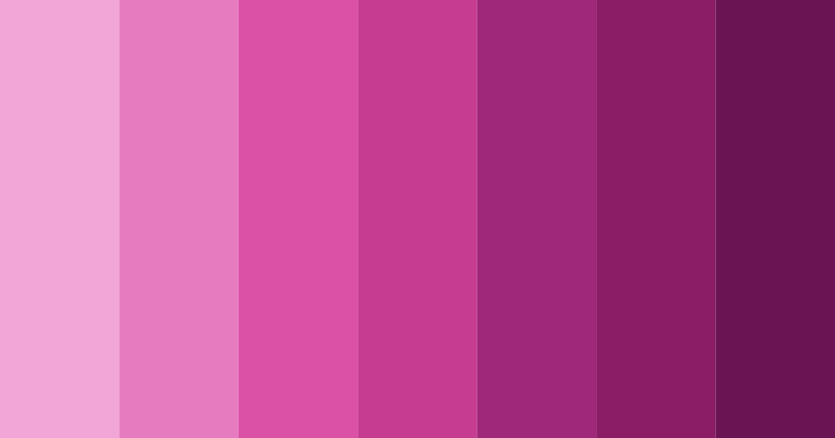 Download shades of magenta color palette PNG image (landscape)