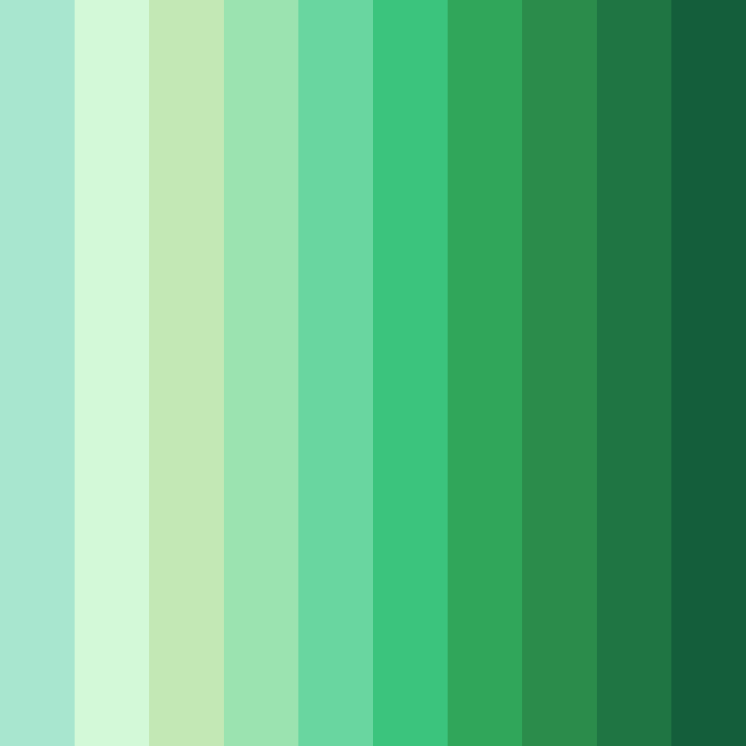 Download verdant symphony color palette PNG image (square)