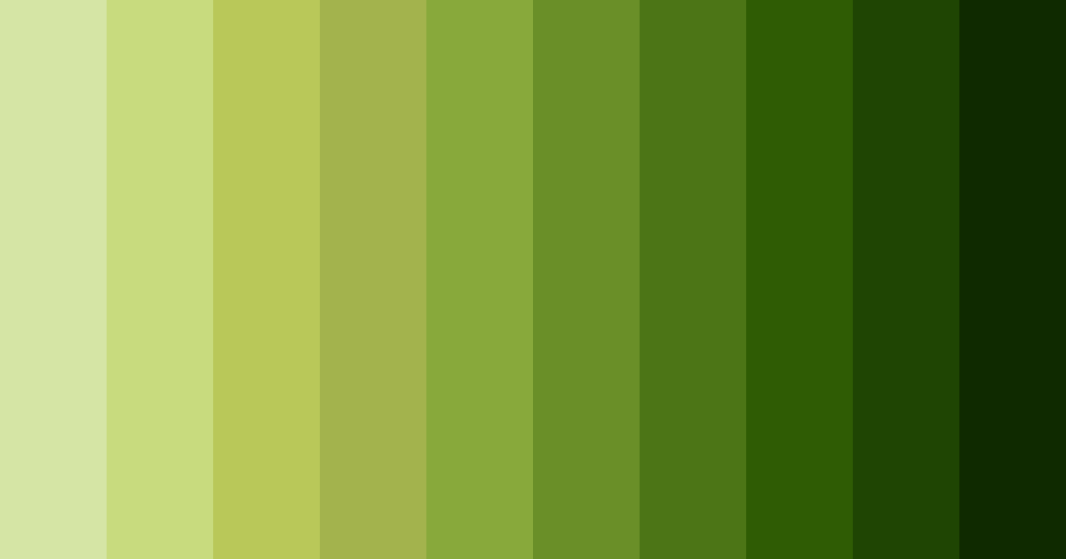 Download lush verdant harmony color palette PNG image (landscape)