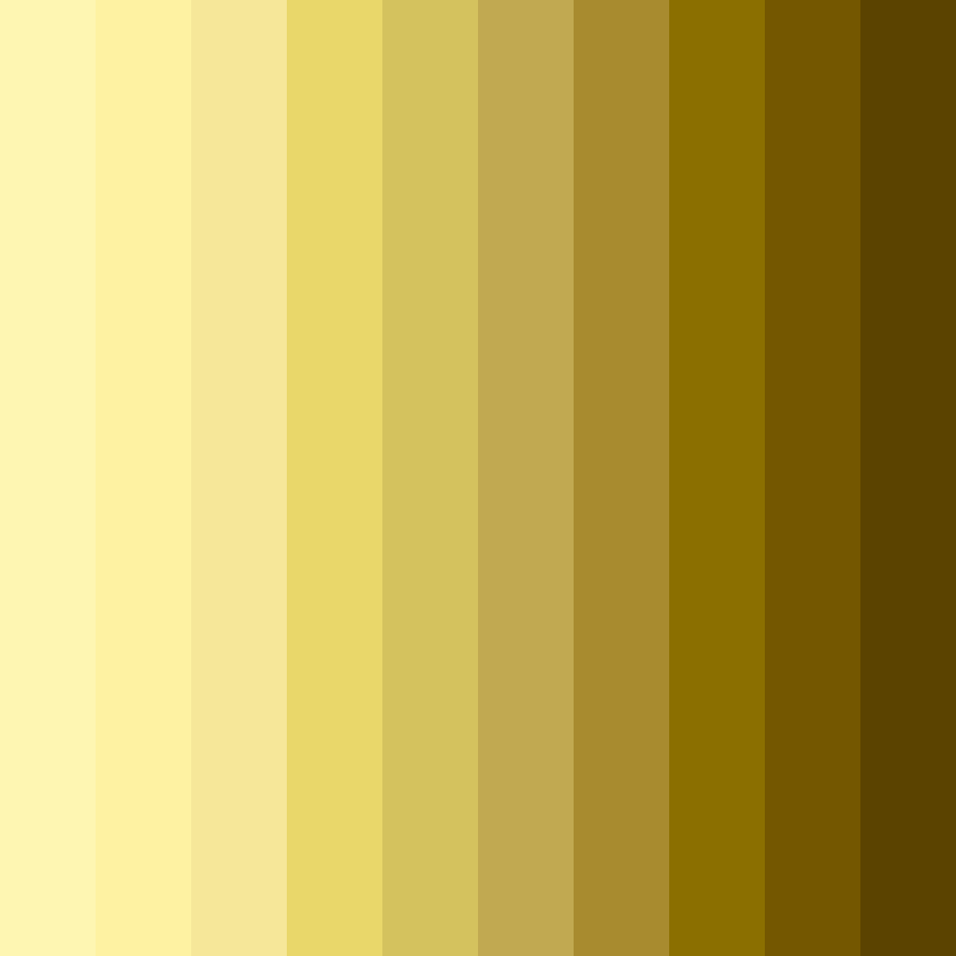 Download shades of yellow sunshine color palette PNG image (square)