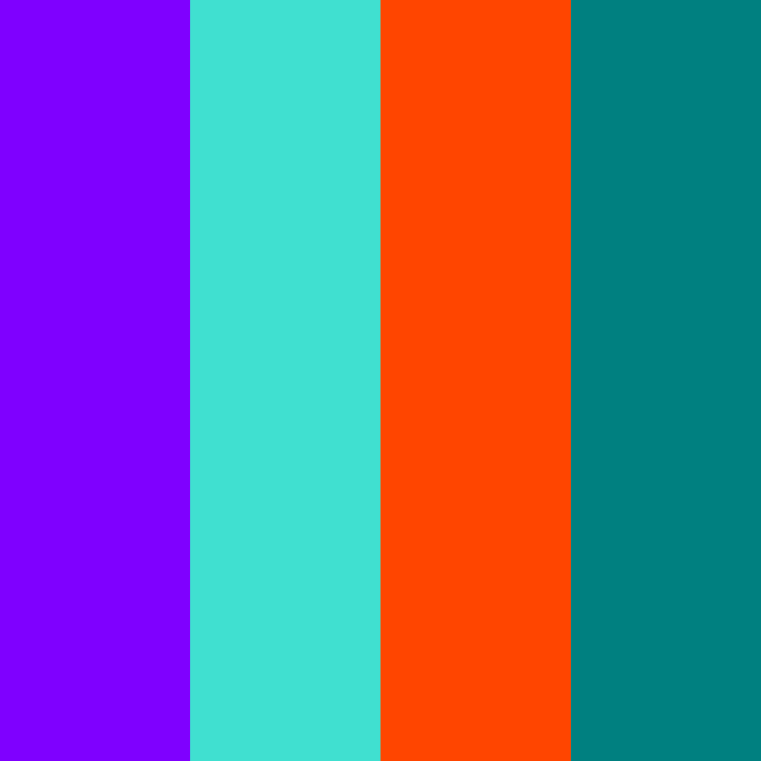 Download vibrant electric mix color palette PNG image (square)