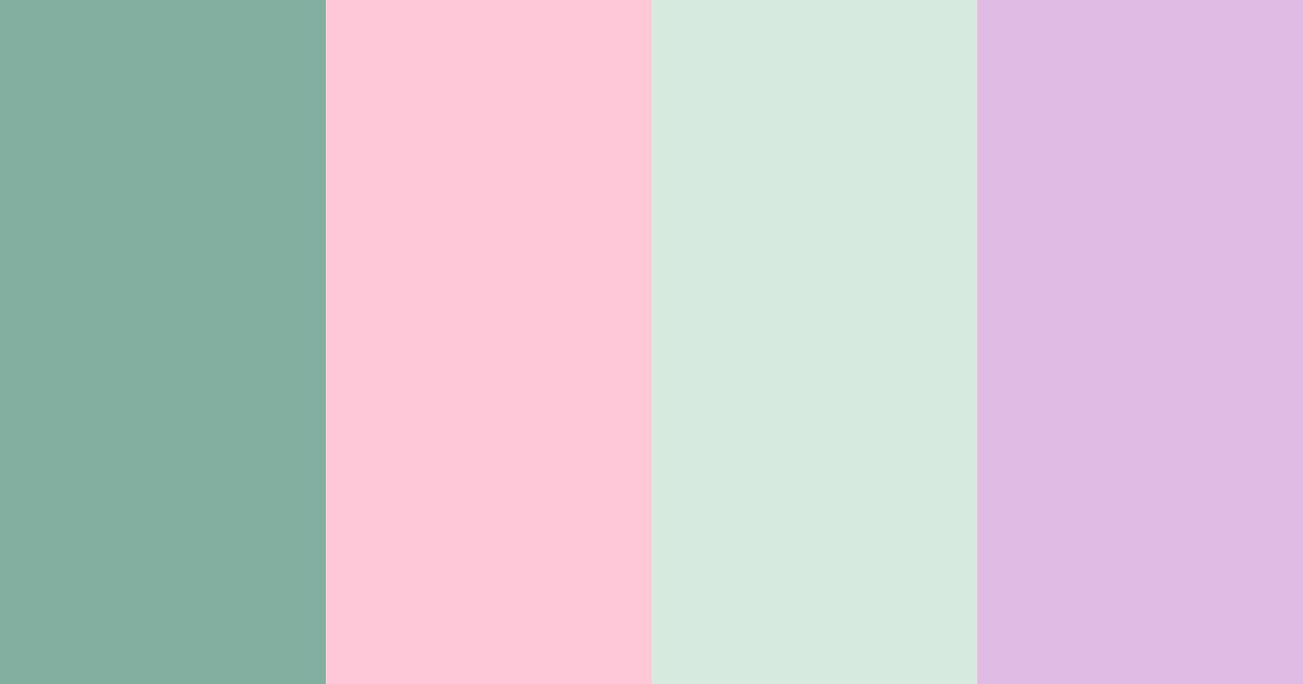 Download mint berry pastel color palette PNG image (landscape)