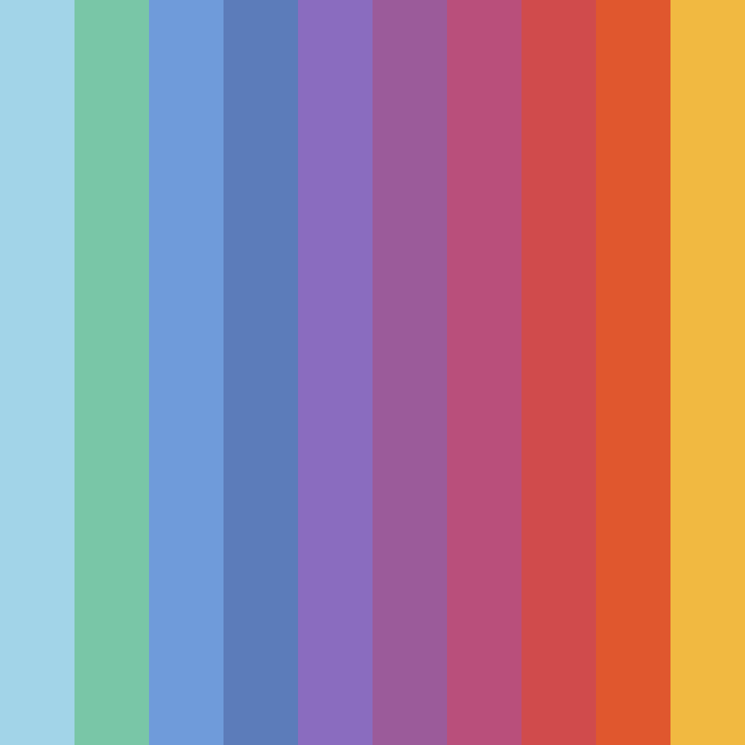 Download enchanted oasis color palette PNG image (square)