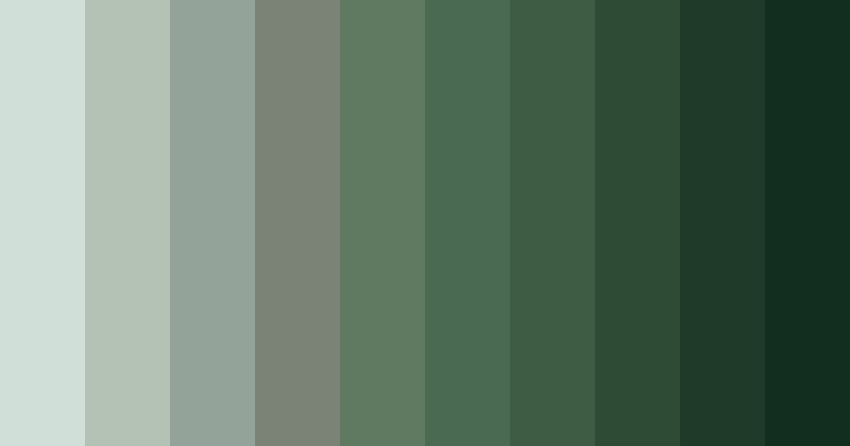 Download shades of gray green color palette PNG image (landscape)