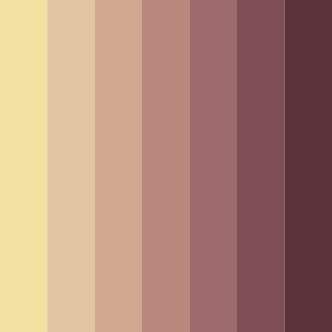 Download autumnal embrace color palette PNG image (square)