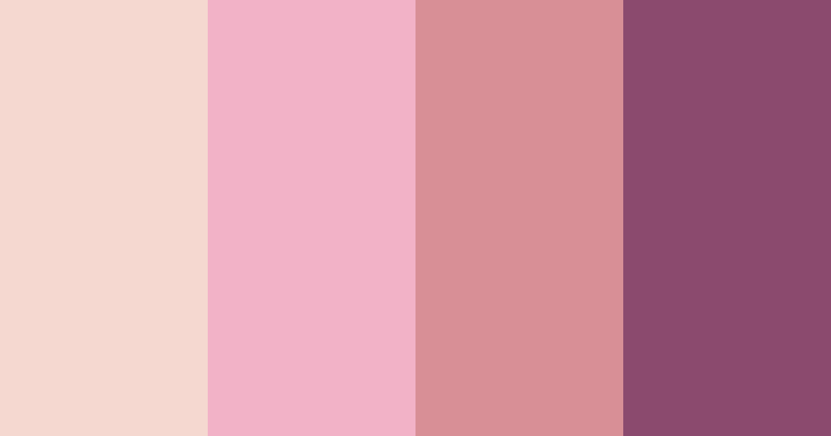 Download pink romance color palette PNG image (landscape)