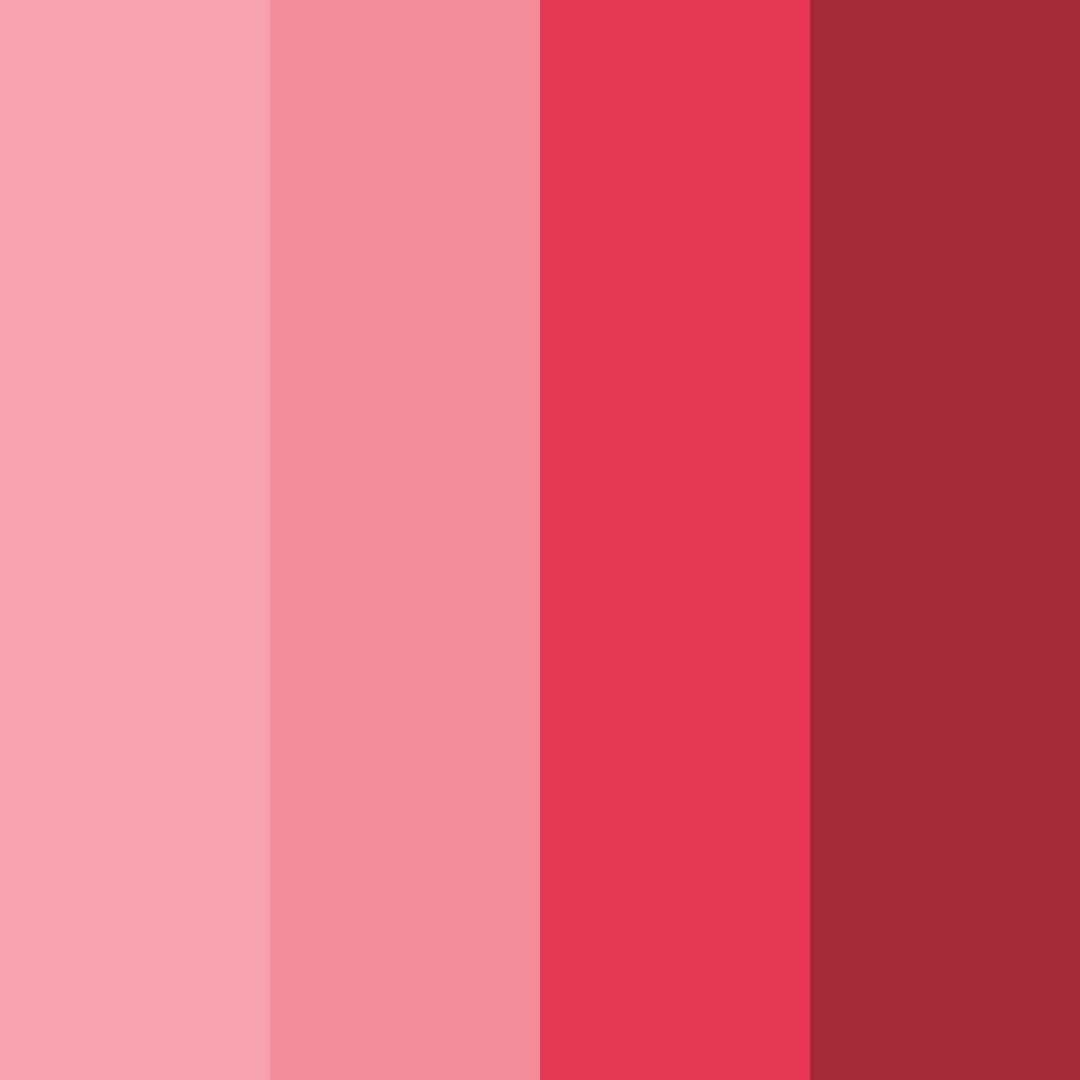 Download crimson blossom color palette PNG image (square)