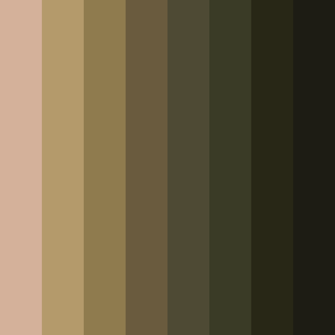 Download earthy elegance color palette PNG image (square)
