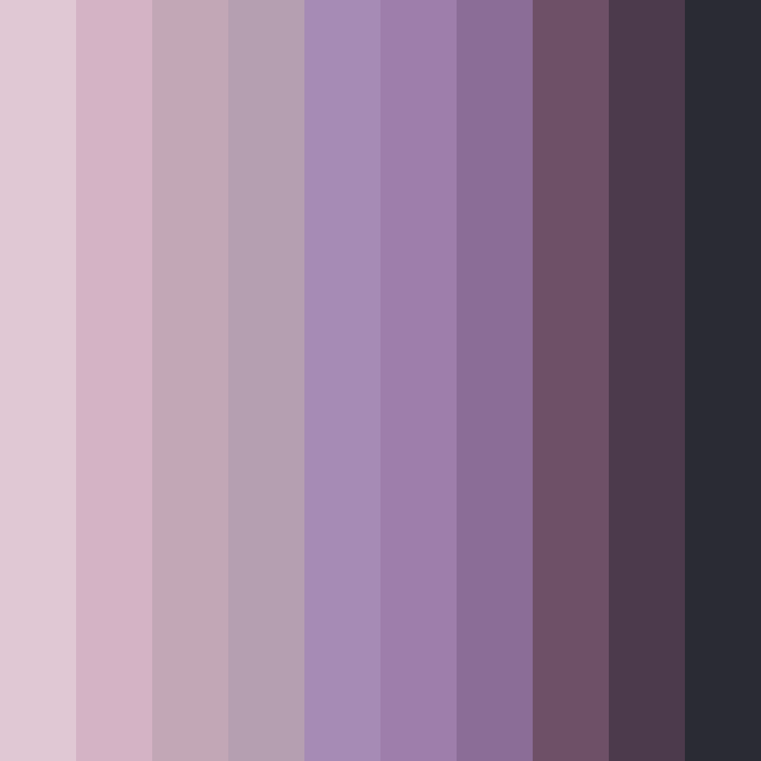 Download pink shades color palette PNG image (square)