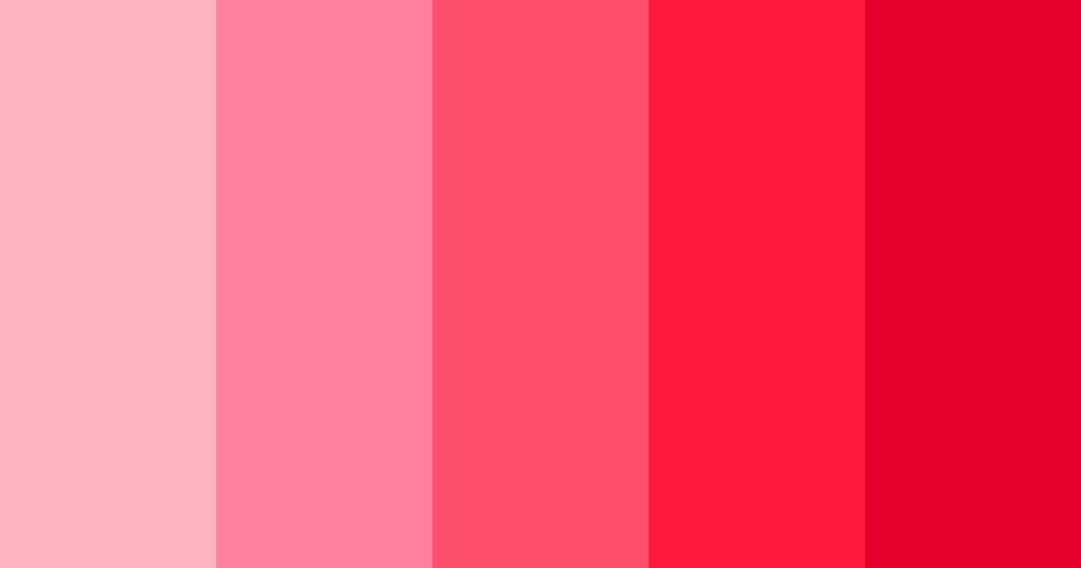 Download pink tropical sunset color palette PNG image (landscape)