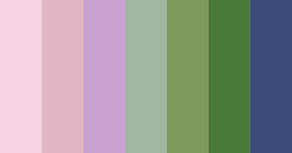 Download whimsical garden color palette PNG image (landscape)