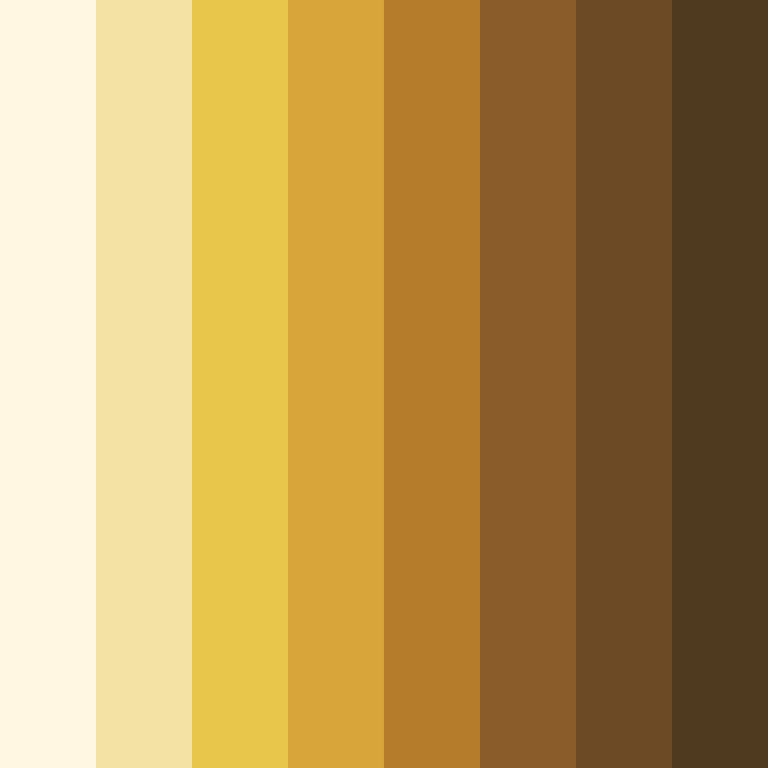 Download cream rainbow color palette PNG image (square)