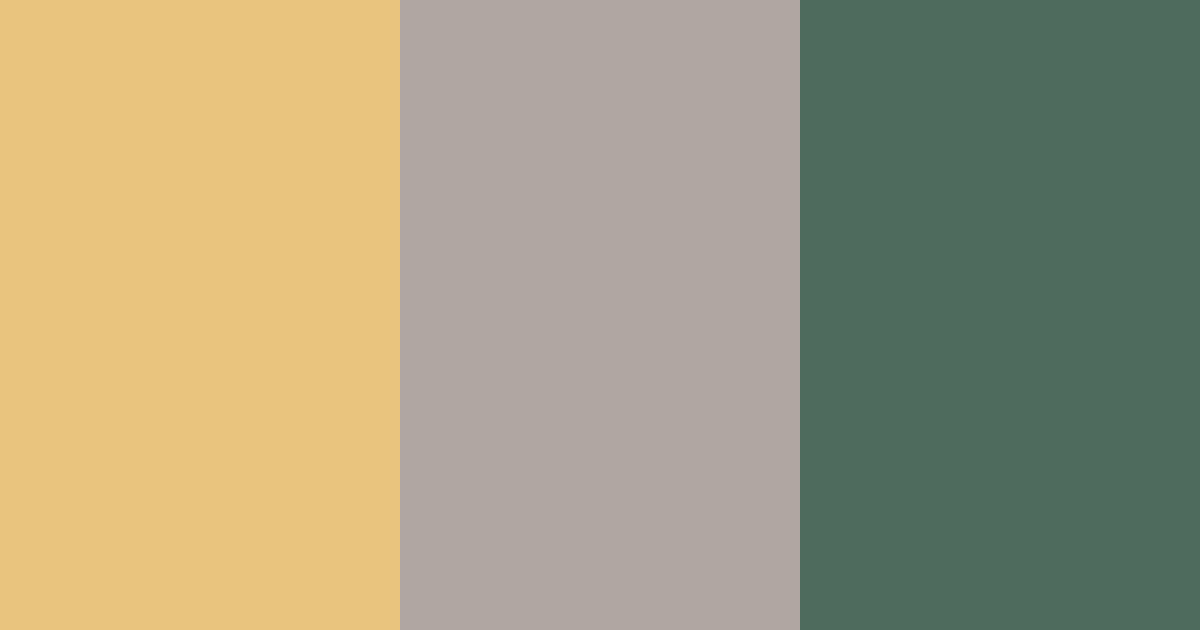 Download golden gray green color palette PNG image (landscape)