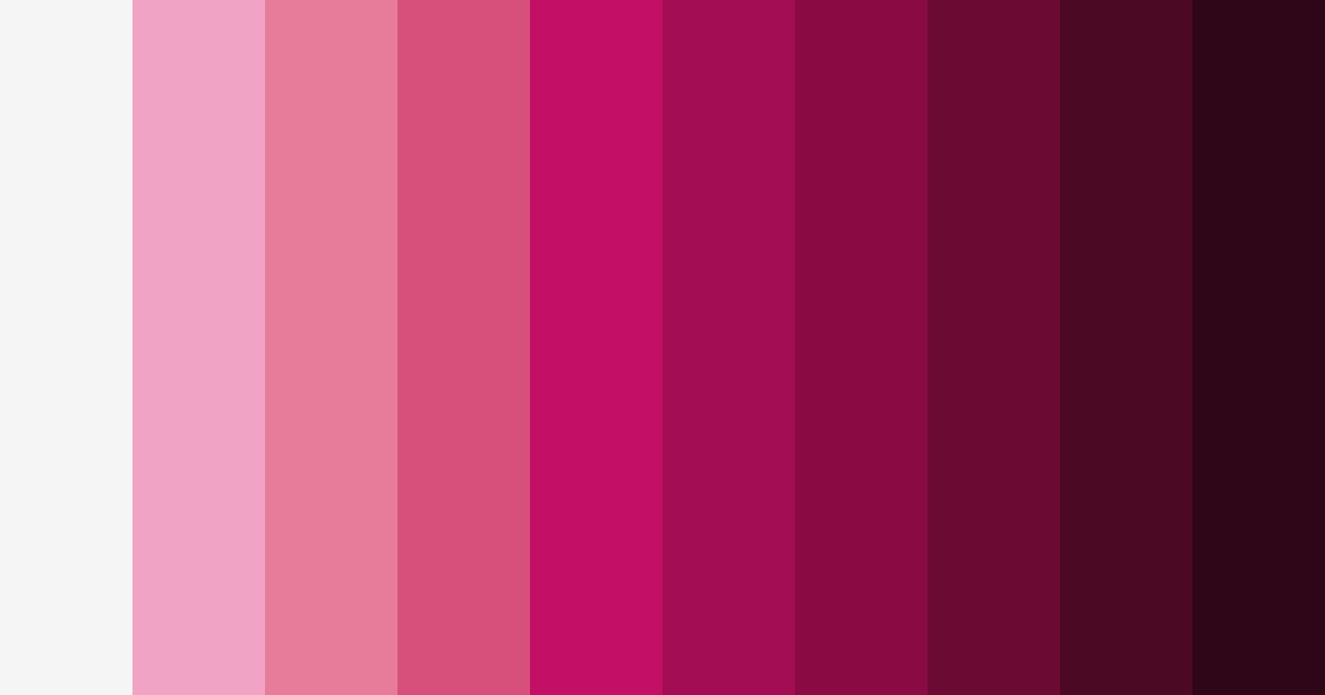 Download shocking pink chic color palette PNG image (landscape)