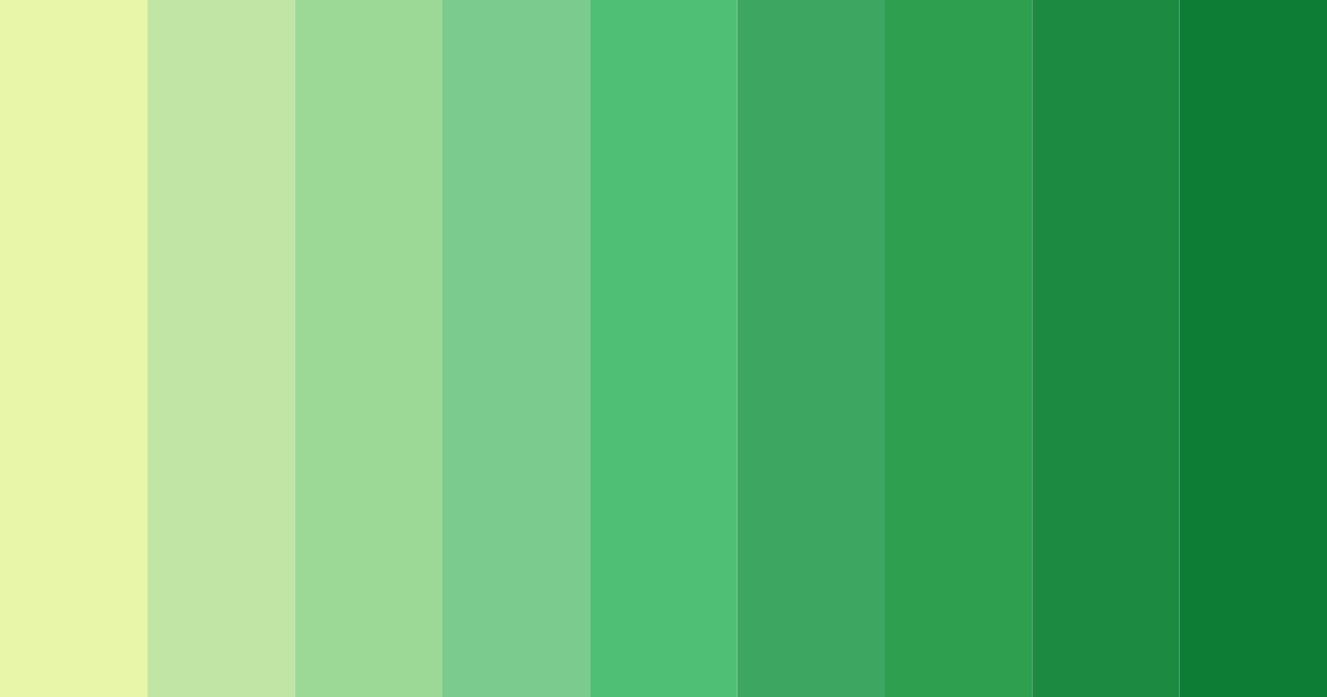 Download bright green color palette PNG image (landscape)