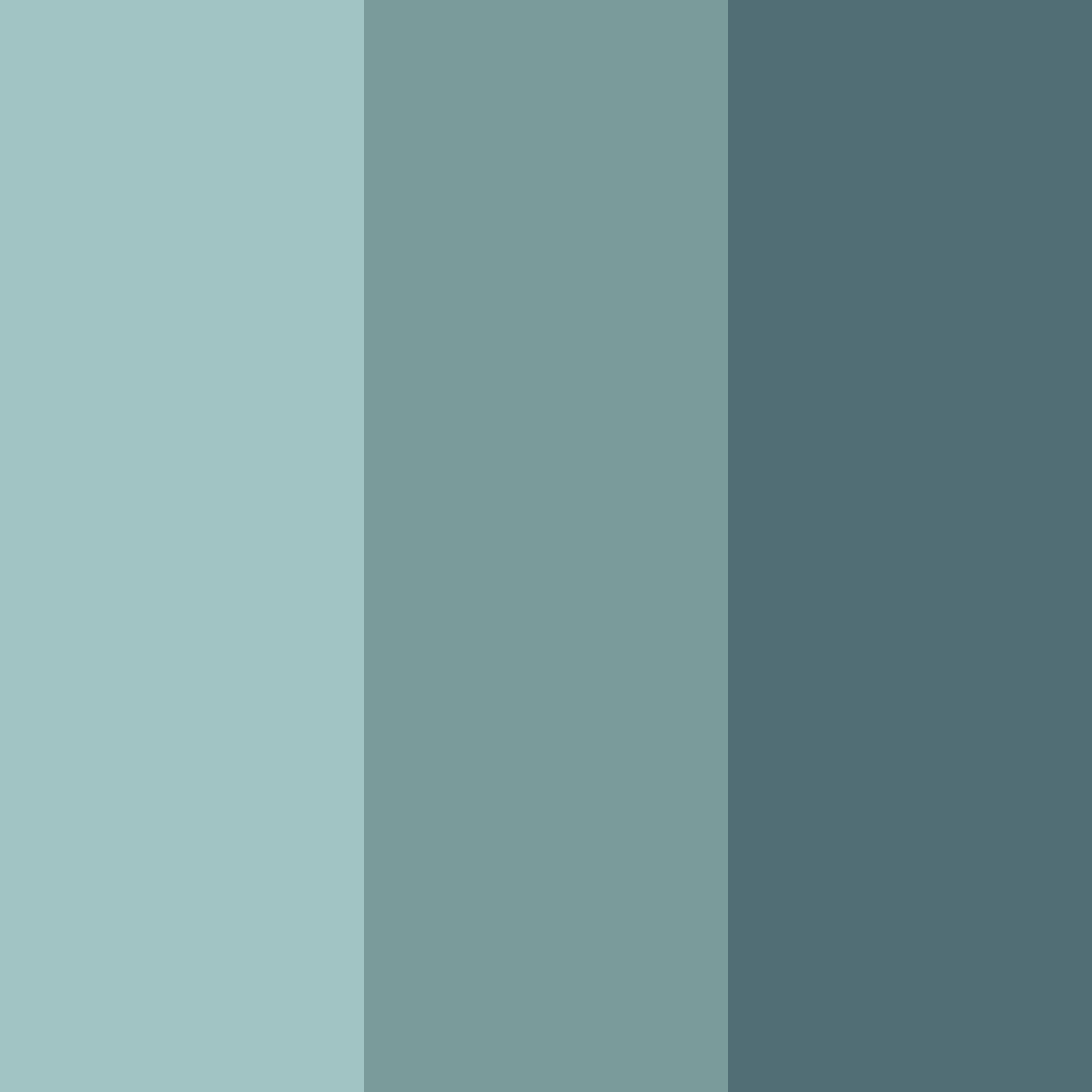 Download teal serenity color palette PNG image (square)