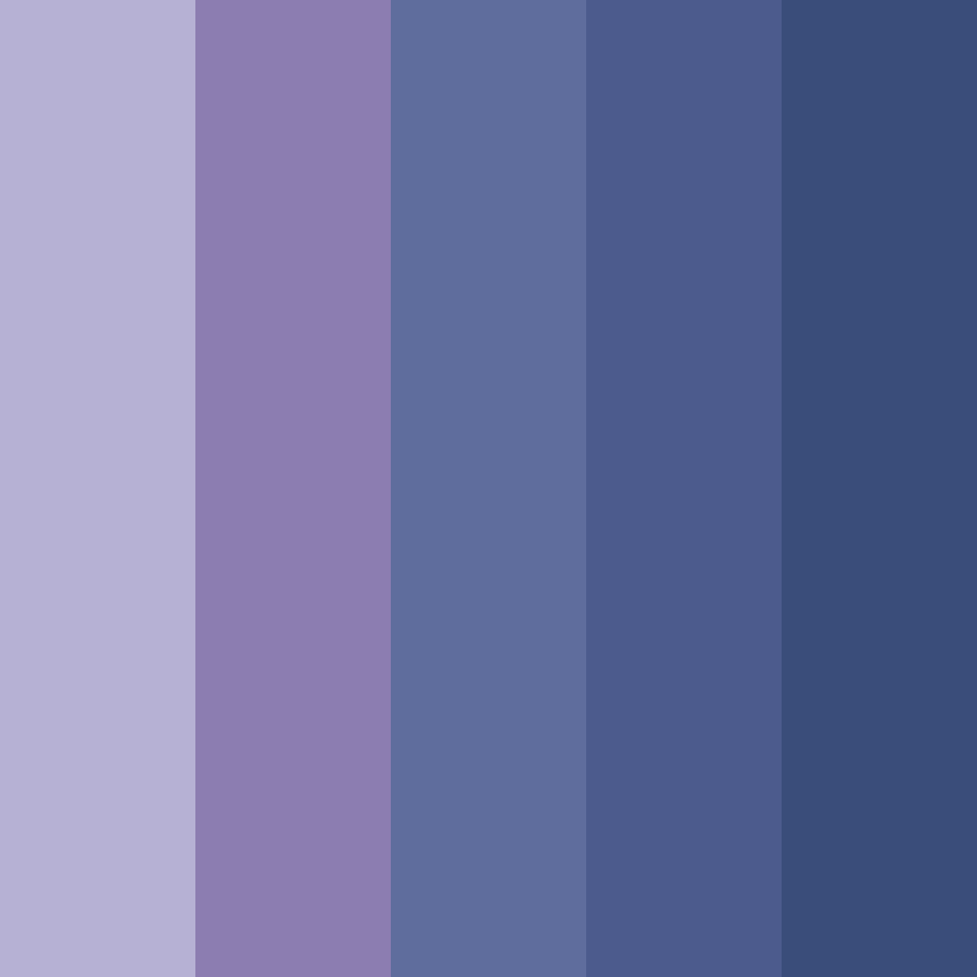 Download twilight blues color palette PNG image (square)