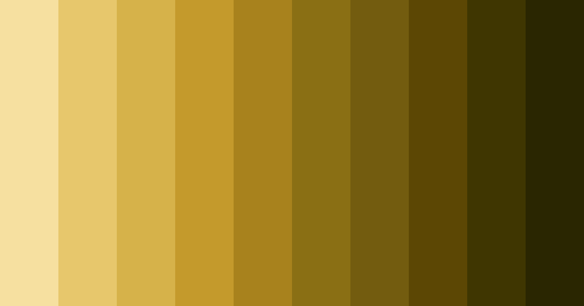 Download dark gold shades color palette PNG image (landscape)