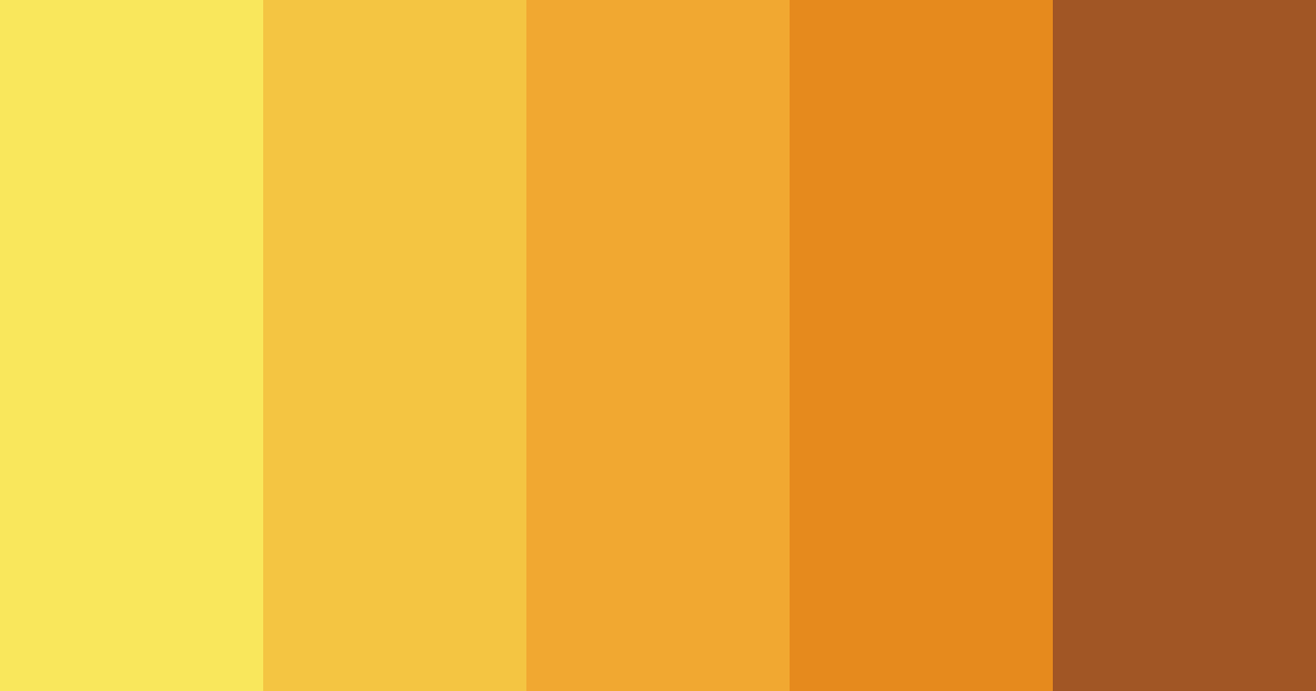 Download sunset yellow color palette PNG image (landscape)