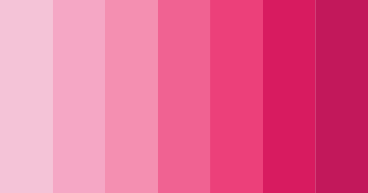 Download vibrant pink color palette PNG image (landscape)