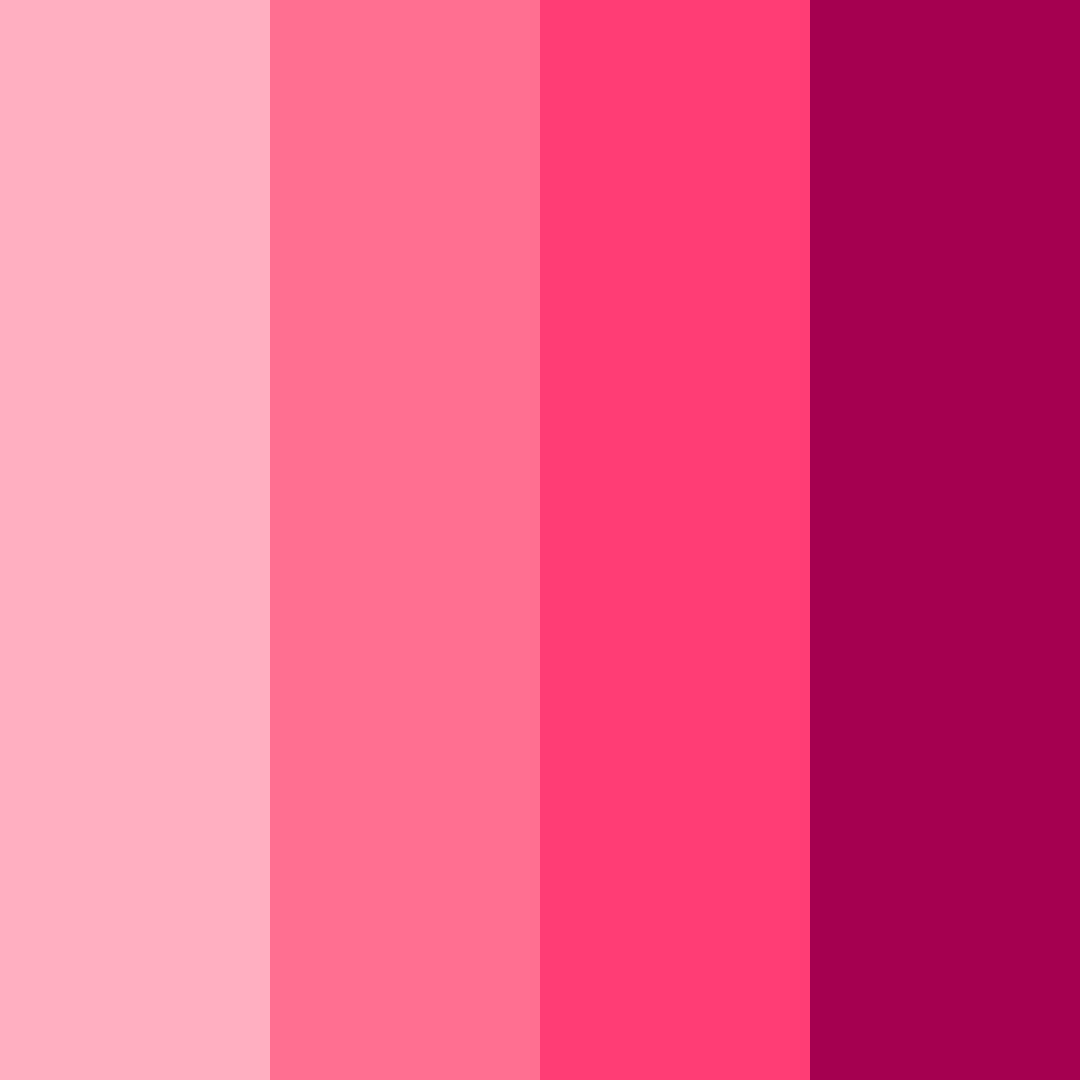Download vibrant pink sunset color palette PNG image (square)